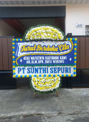 Papan Bunga Duka di Kabanjahe